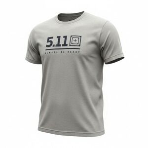 5.11 Tactical Always Be Ready Gray T Shirt Men's Size S Short Sleeve Techcore